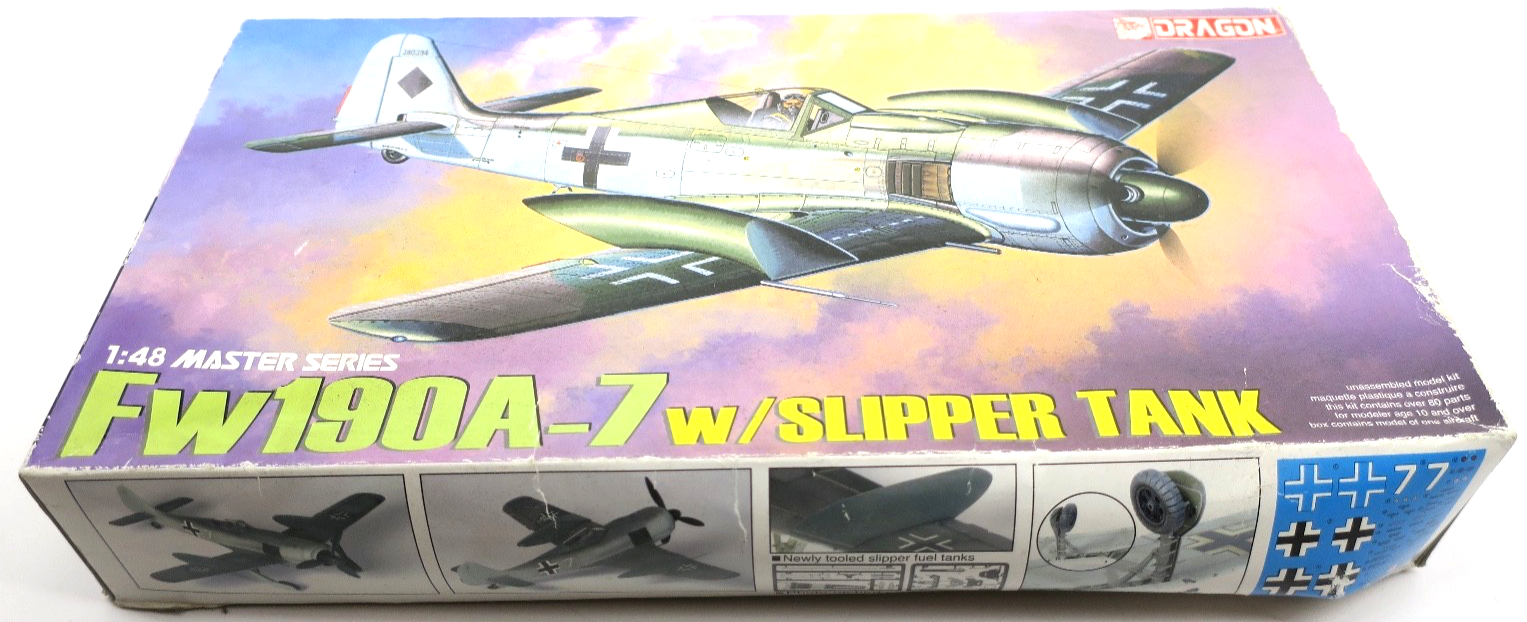 Dragon 1/48 Fw190A - 7 w/ Slipper Tank Model Kit 5545 - WISE GUYS HOBBIES LLC