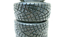 1/10 Scale On-Road 12 Spoke Gold w/ Chrome Lip Rims V-Tread Hard Drift  RC Wheel
