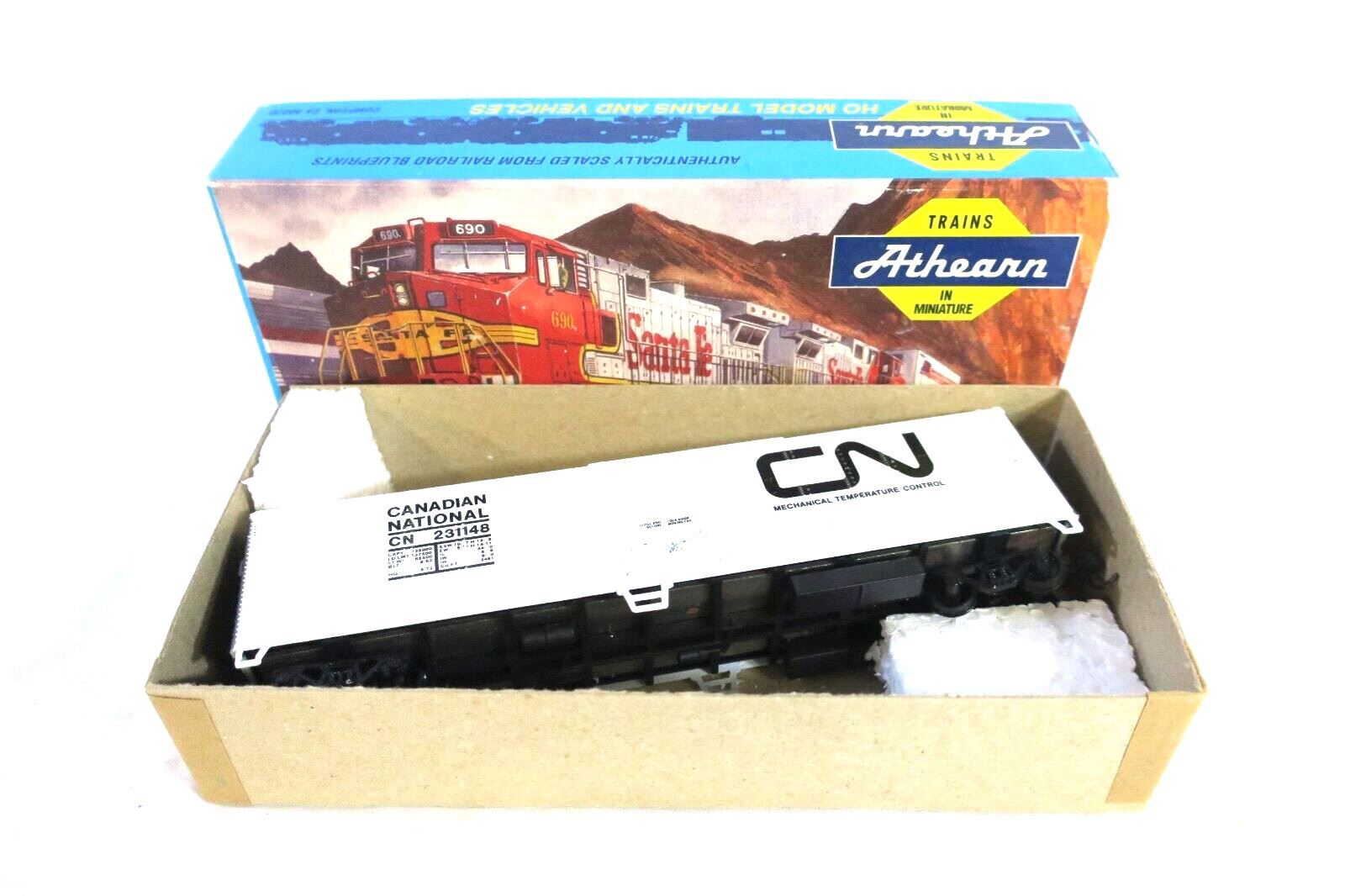 Athearn Bev-Bel 498-2 HO CN 50' mechanical Reefer kit 231169 White NIB - WISE GUYS HOBBIES LLC