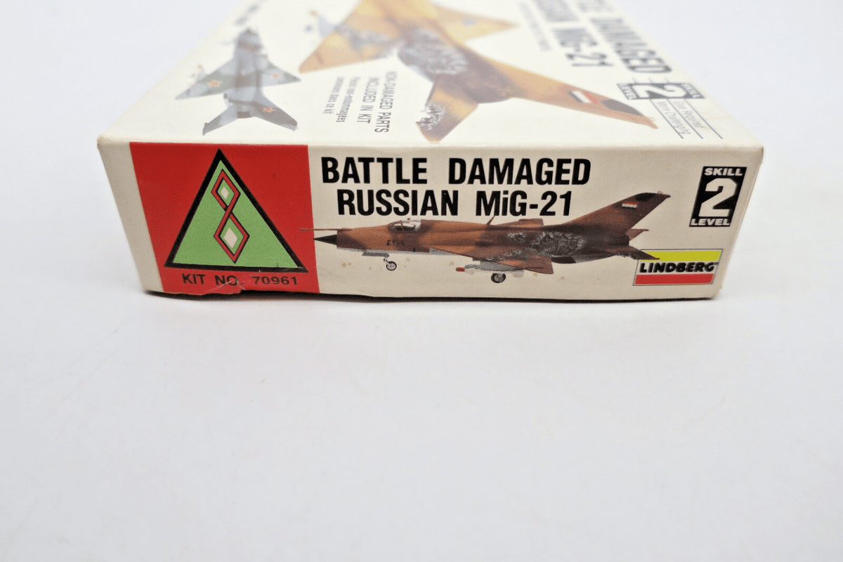 Lindberg 1/72 Battle Damaged Russian MiG-21 Model Kit - WISE GUYS HOBBIES LLC