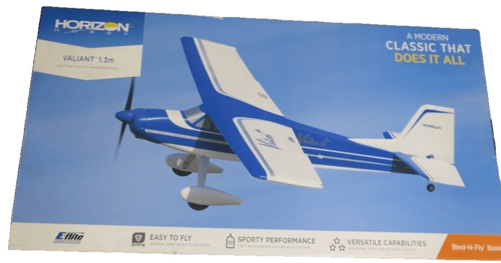 E - flite RC Airplane Valiant 1.3m BNF Basic with AS3X and SAFE Select EFL49500 - WISE GUYS HOBBIES LLC