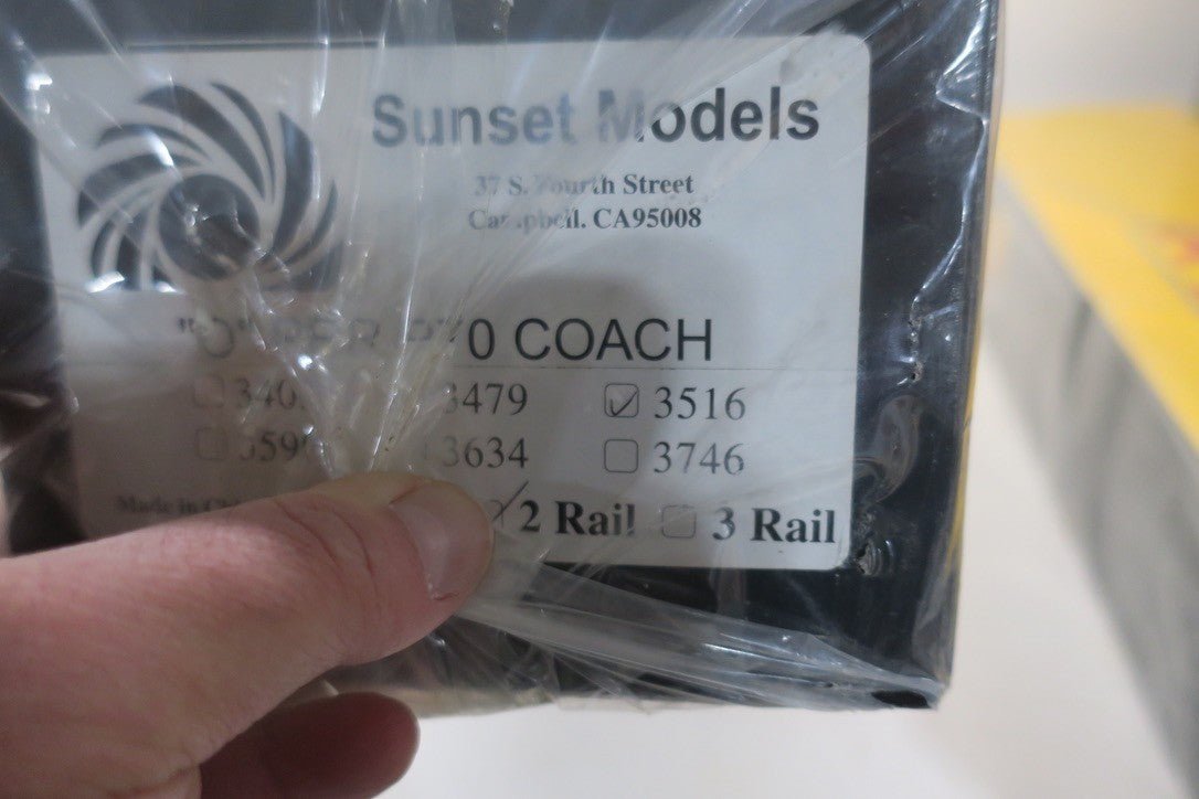 Sunset 3rd Rail brass Pennsylvania PRR P70 passenger coach car 3516 NIB 2 rail - WISE GUYS HOBBIES LLC