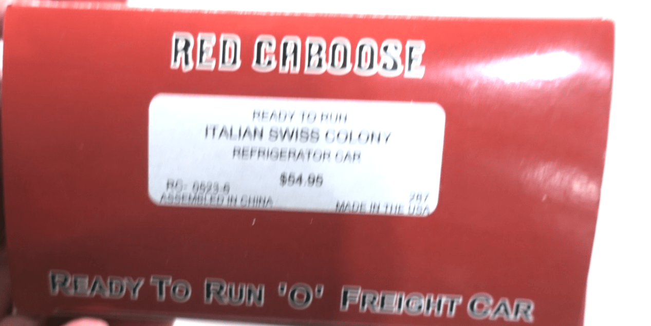 Red Caboose Proto 48 Italian Swiss Colony Refrigerator Car 2 Rail O scale - WISE GUYS HOBBIES LLC