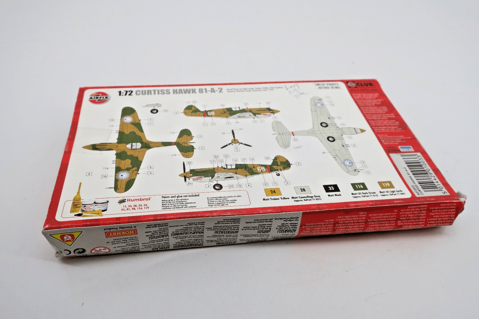Airfix 1/72 Curtiss Hawk 81 - A - 2 Model Kit A01003 - WISE GUYS HOBBIES LLC