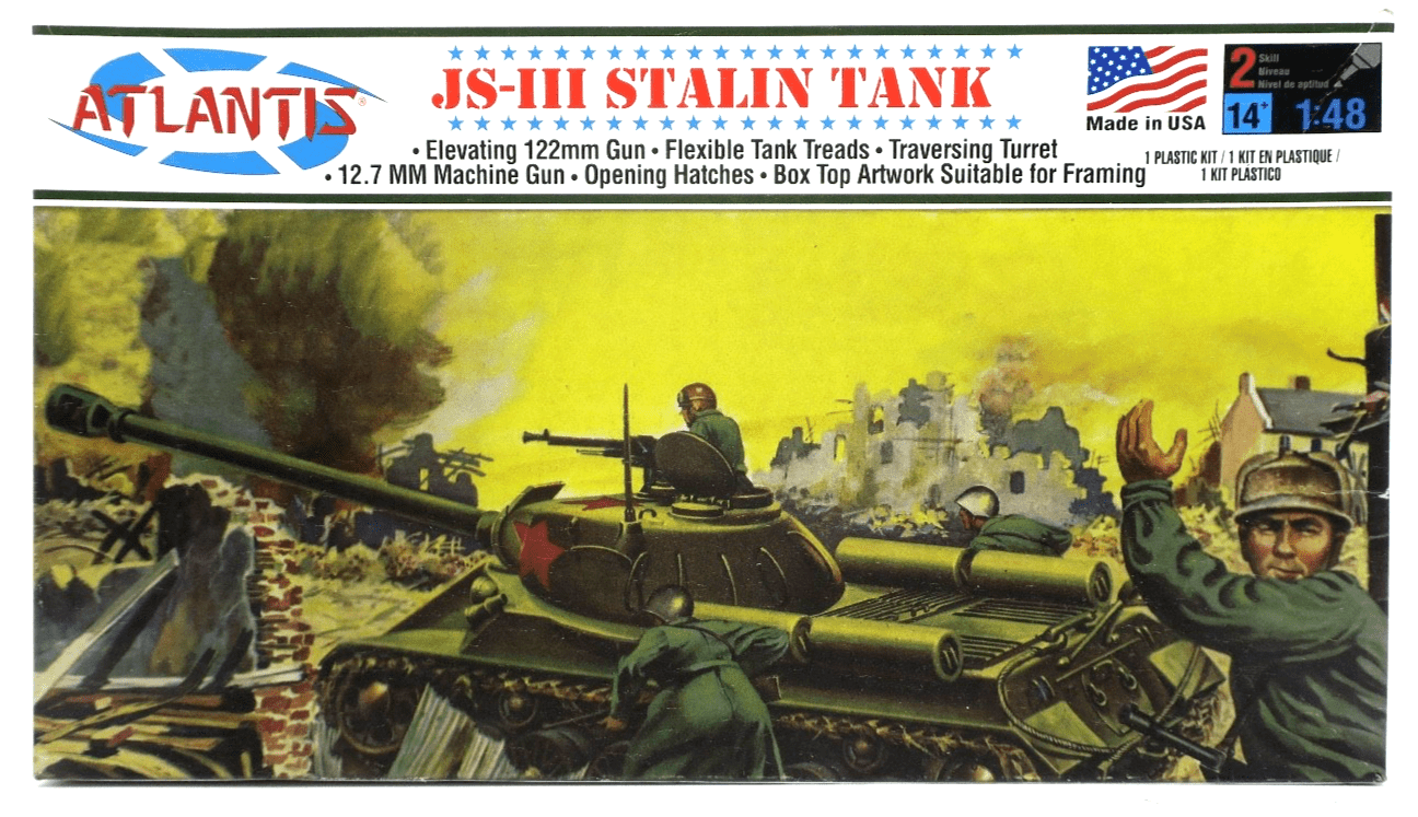 Atlantis 1/48 JS - III Stalin Tank Model Kit A303 - WISE GUYS HOBBIES LLC