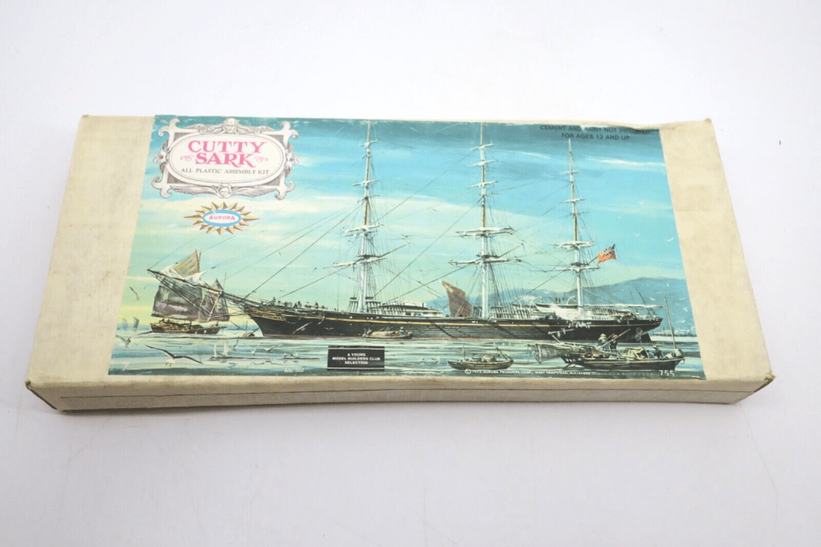 Vintage Aurora 755 Cutty Sark Plastic Model Kit - WISE GUYS HOBBIES LLC