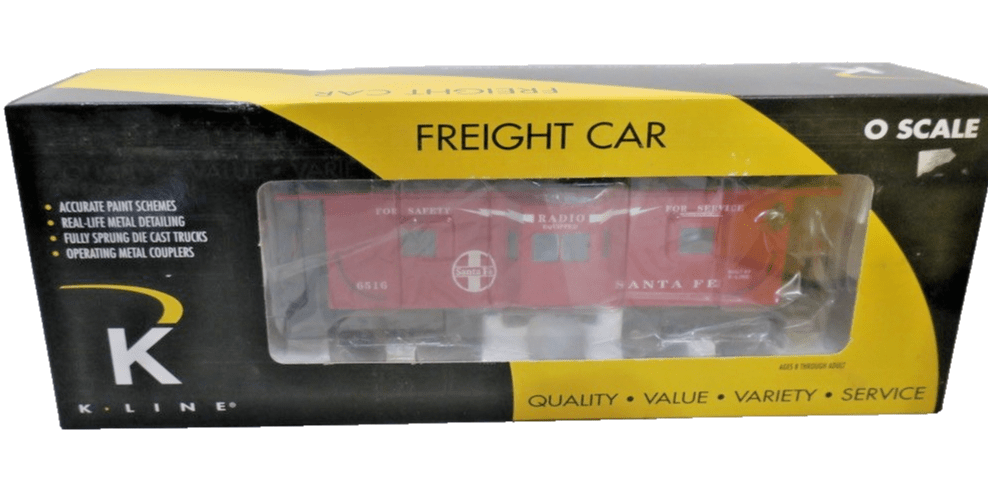 K - line K612 - 1053 Santa Fe Bay Window Caboose Add - on For 761 - 1051 Set - WISE GUYS HOBBIES LLC