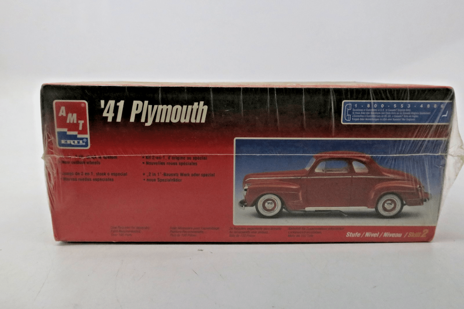 AMT 1/25 '41 Plymouth Plastic Model Kit 6184 SEALED - WISE GUYS HOBBIES LLC