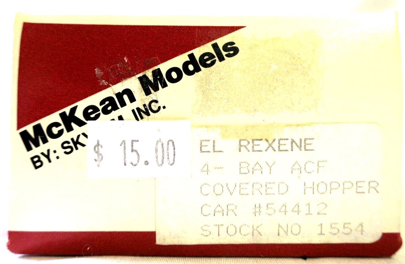 McKean Models HO 4 Bay ACF El Rexene 54412 - WISE GUYS HOBBIES LLC