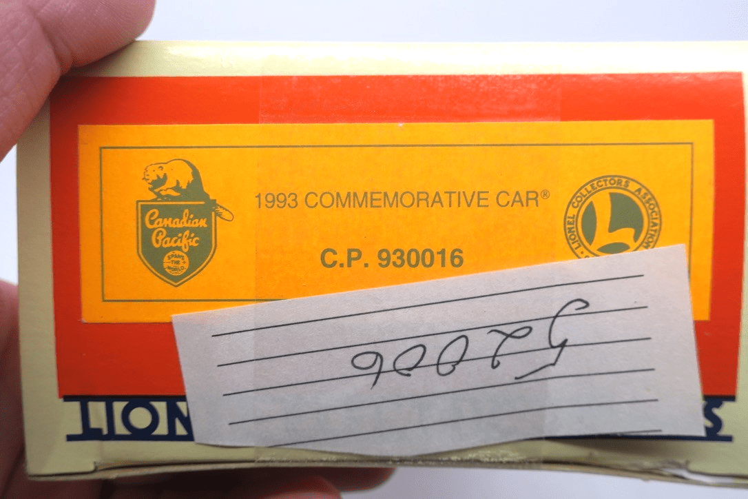 Lionel 930016 LCAC 1993 Commemorative Uncataloged Boxcar Only 450 Cars Issued - WISE GUYS HOBBIES LLC
