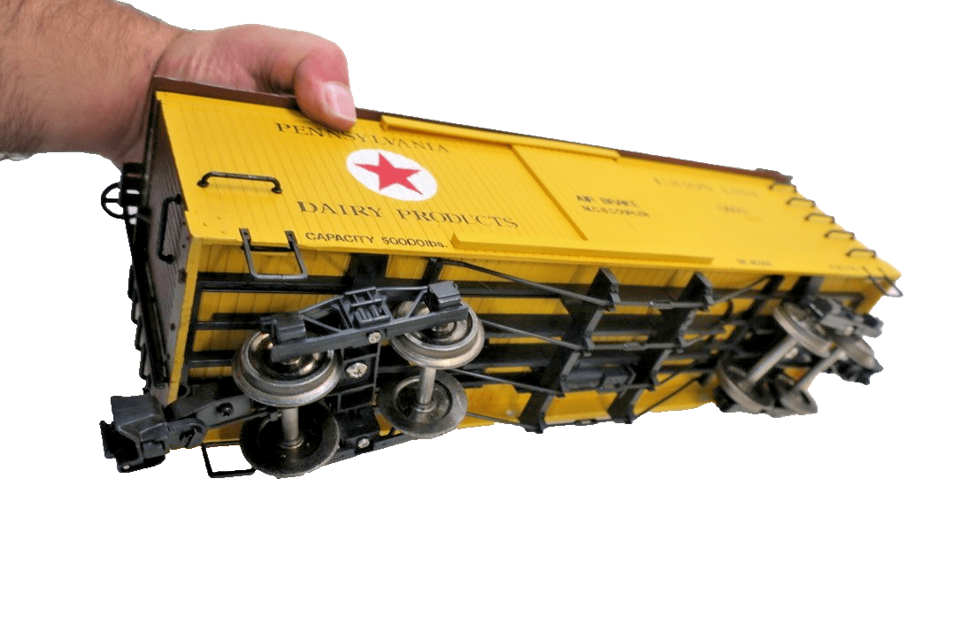 Bachmann 93368 G Scale Pennsylvania Boxcar, Metal Wheels 6699 Union Line Boxcar - WISE GUYS HOBBIES LLC