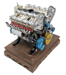 TECHING 1/3 V8 Cylinder Mechanical Engine DM118 Built Working Model - WISE GUYS HOBBIES LLC