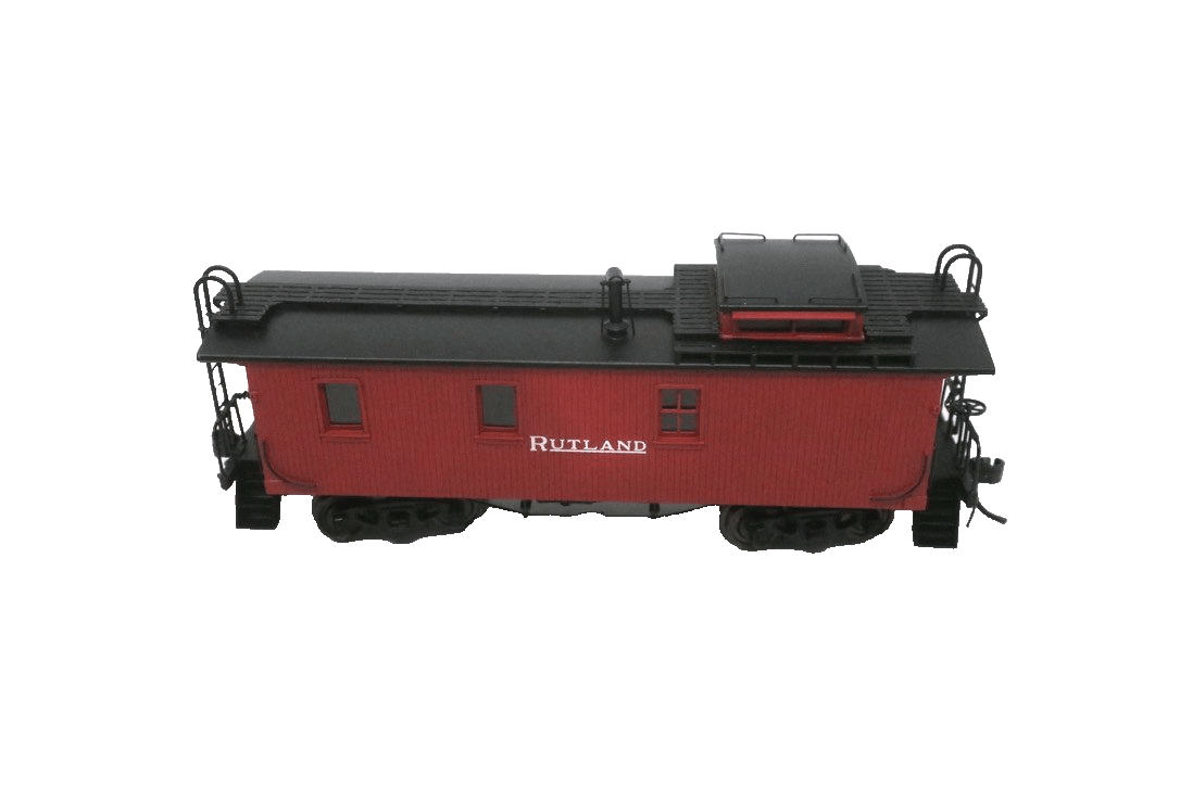 HO Railworks Brass Rutland "Vans" Caboose (Cherry Red) R-456P 25-35 - WISE GUYS HOBBIES LLC