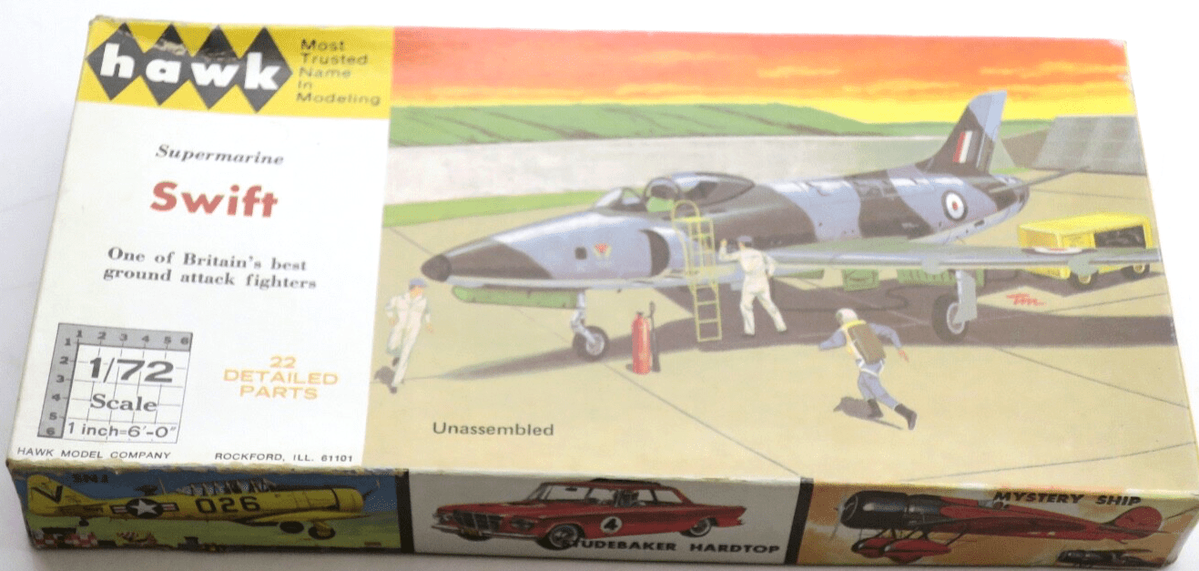Hawk 1/72 Supermarine Swift Model Kit 607 - WISE GUYS HOBBIES LLC