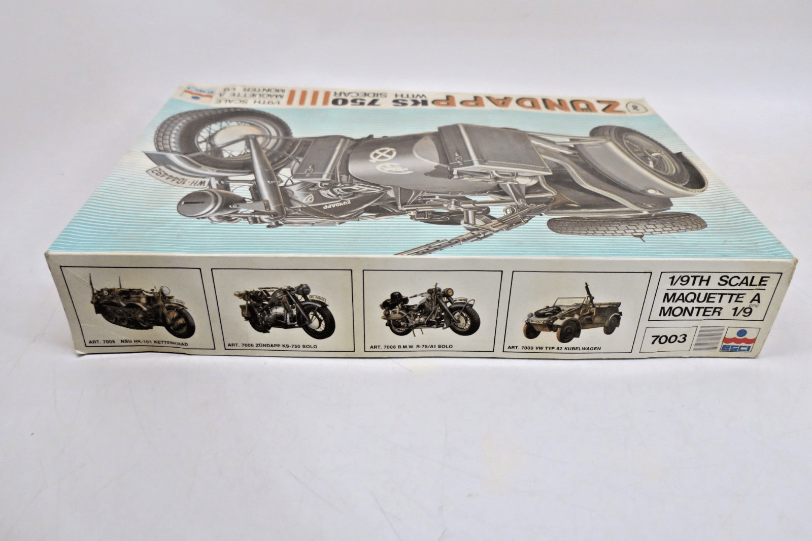 ESCI 1/9 Zundapp KS 750 With Sidecar Model Kit 7003 - WISE GUYS HOBBIES LLC