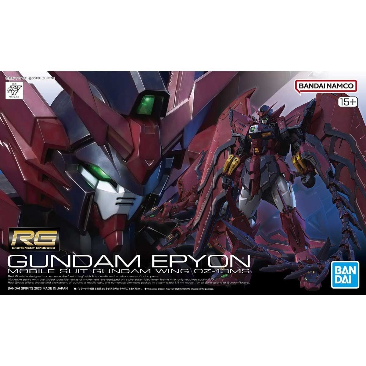 Bandai Gundam Wing RG 1/144 Gundam Epyon Model Kit - WISE GUYS HOBBIES LLC