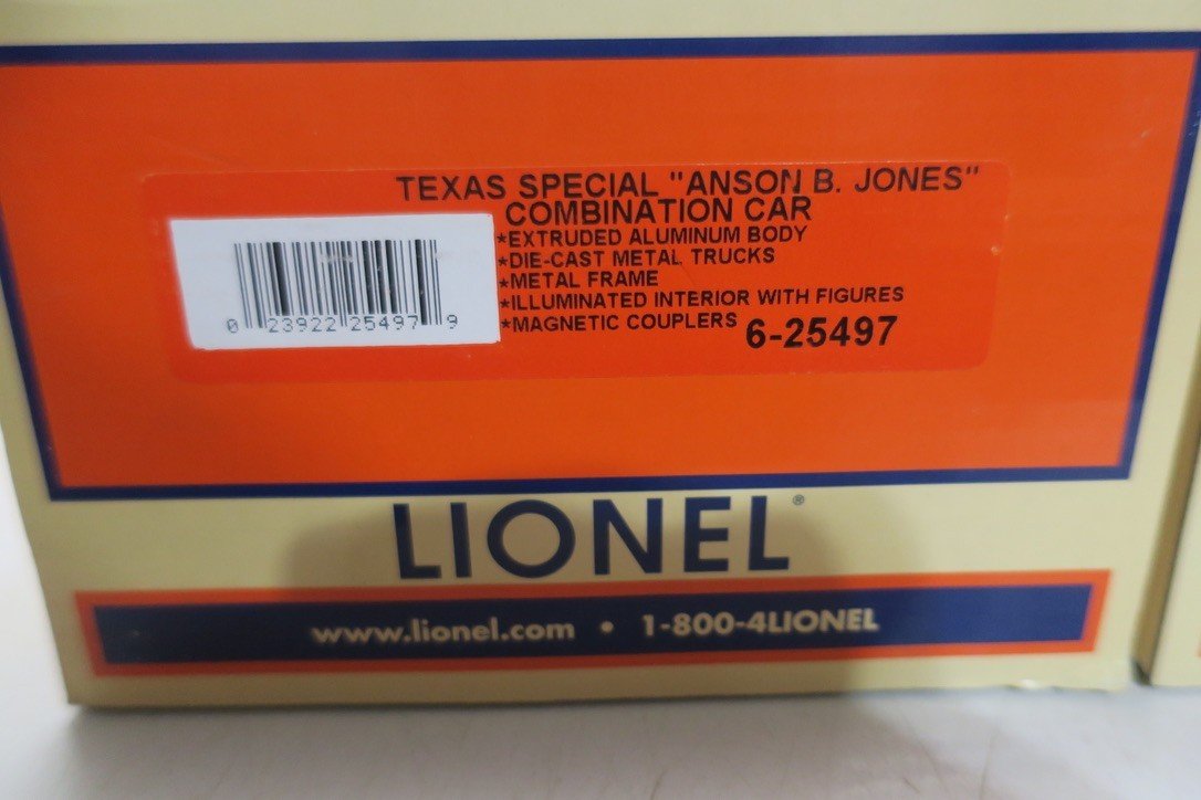 Lionel 6 - 25512 O Missouri Kansas Texas 1500 1503 TEXAS SPECIAL - WISE GUYS HOBBIES LLC