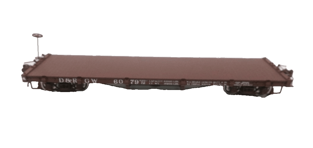 NEW! D&RGW "6000" SERIES FLAT CAR factory painted Sn3 factory painted - WISE GUYS HOBBIES LLC