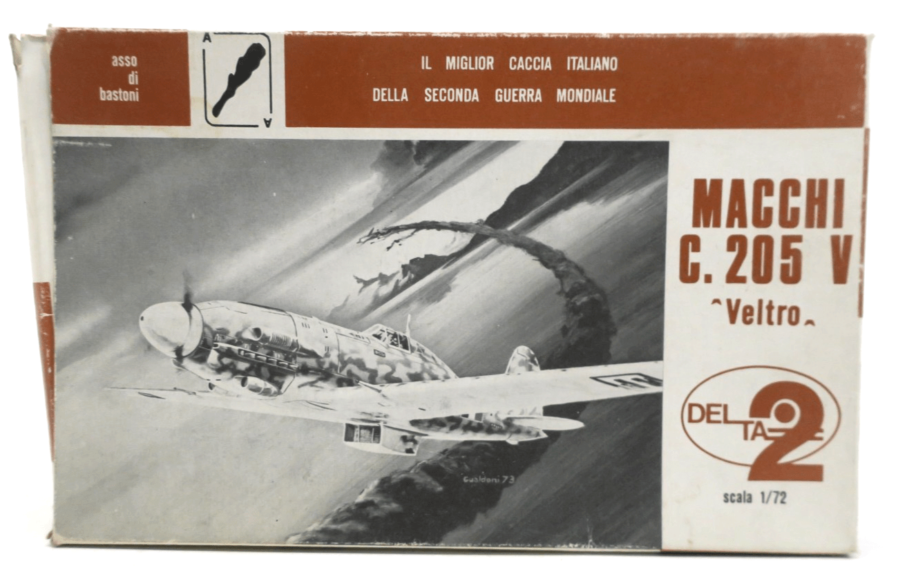 Delta 2 1/72 Macchi C.205 Veltro Plastic Model Kit 4132 - WISE GUYS HOBBIES LLC