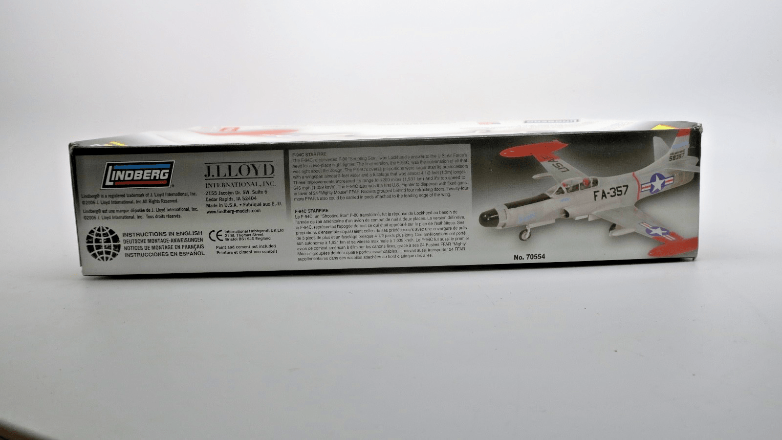 Lindberg 1/48 F - 94C Starfire Model Kit 70554 - WISE GUYS HOBBIES LLC