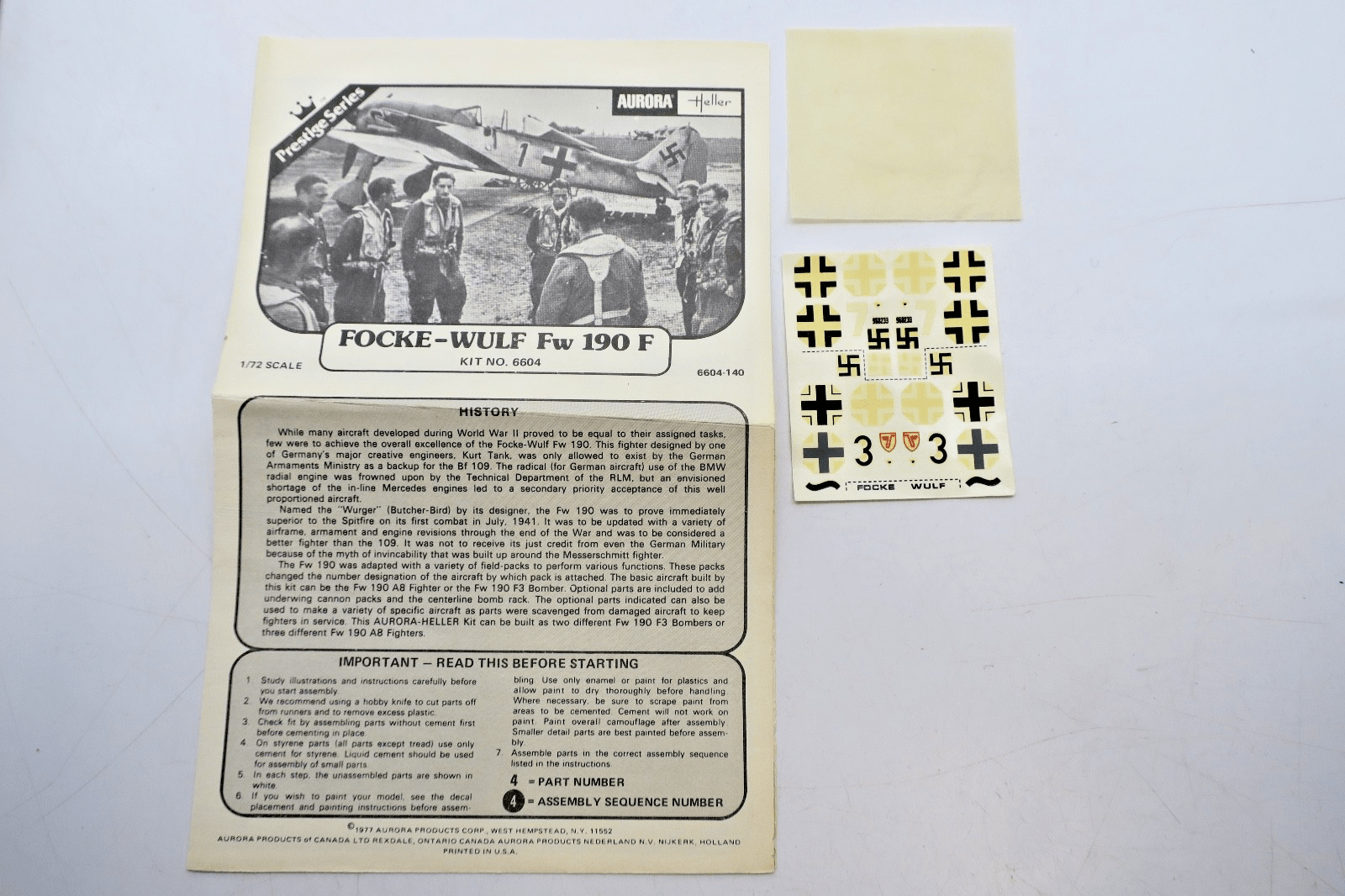Heller 1/72 Focke Wulf FW 190 A8/F3 Model Kit N235 - WISE GUYS HOBBIES LLC