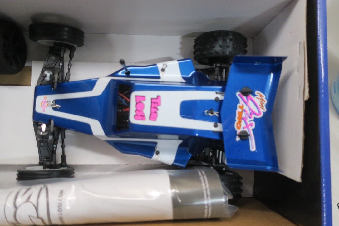 Losi RC Car 1/16 Mini JRX2 Brushed 2 Wheel Drive Buggy RTR (Blue) [LOS01020T2] - WISE GUYS HOBBIES LLC