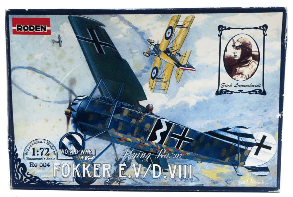 Roden 1/72 Fokker E.V/D.VIII Plastic Model Kit 004 - WISE GUYS HOBBIES LLC