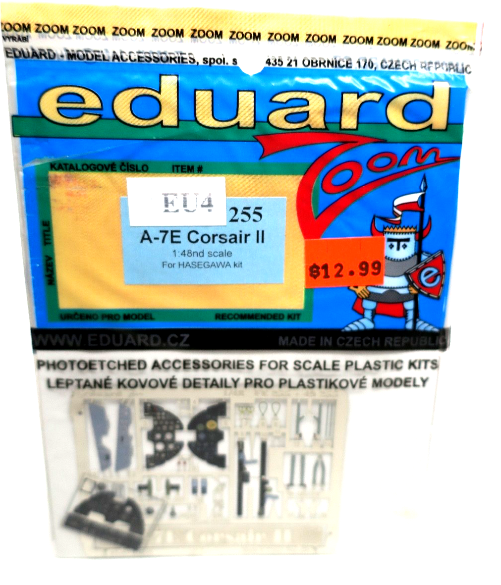 Eduard Zoom 1/48 A - 7E Corsair II Photo - Etch Detail Set EU4255 - WISE GUYS HOBBIES LLC