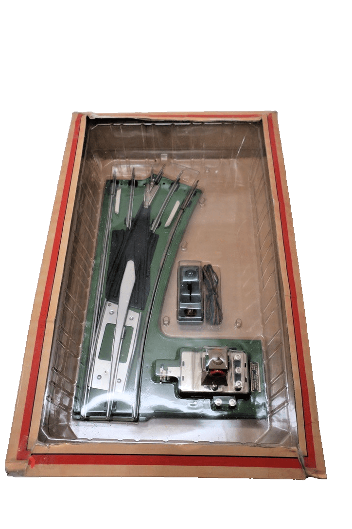 MTH Lionel Standard Gauge Switch 11 - 99074 Right Wide Radius Green Base New - WISE GUYS HOBBIES LLC