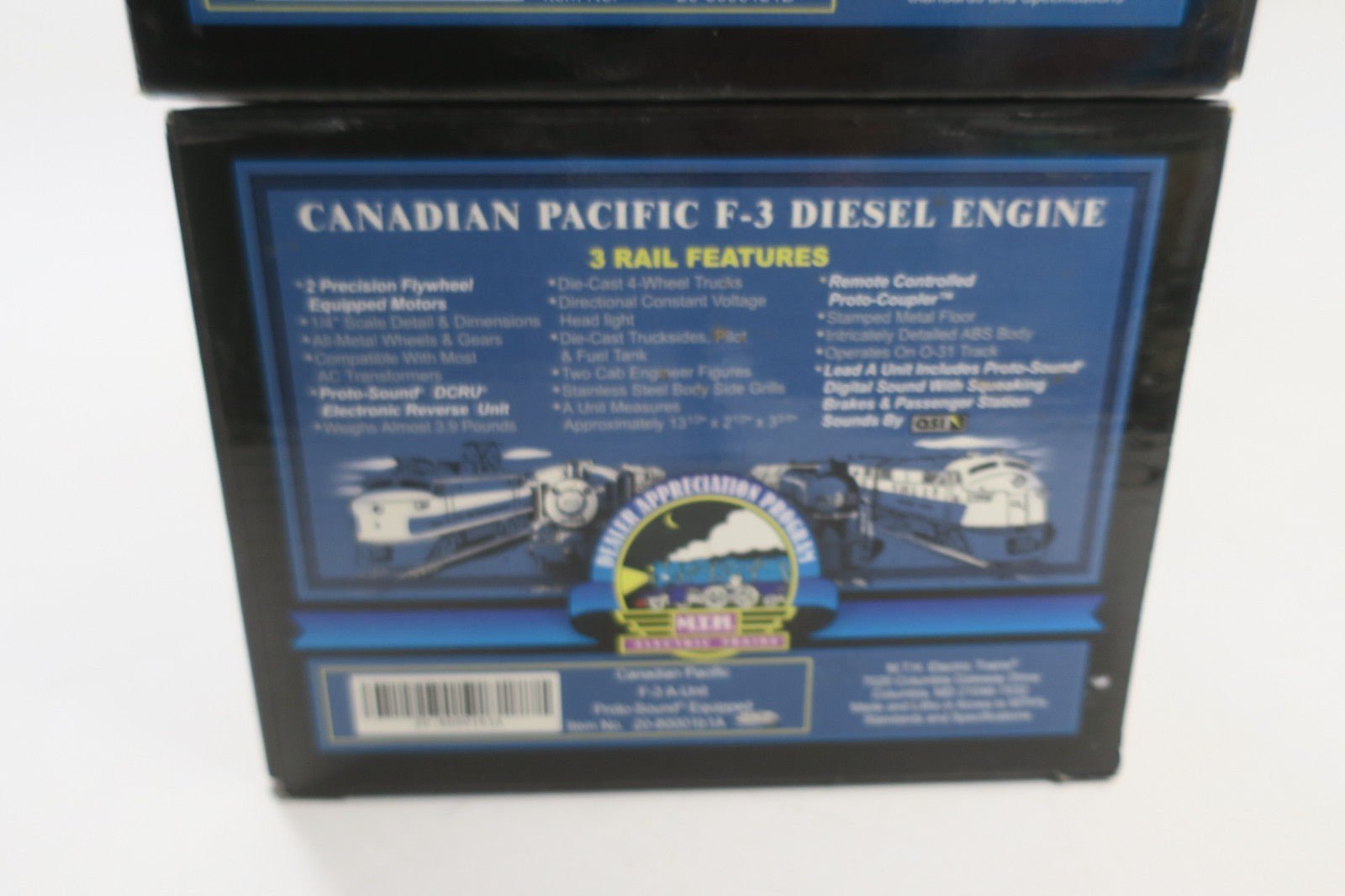 MTH Premier 20 - 8000 Canadian Pacific F - 3 ABA diesel locomotive set in Box - WISE GUYS HOBBIES LLC