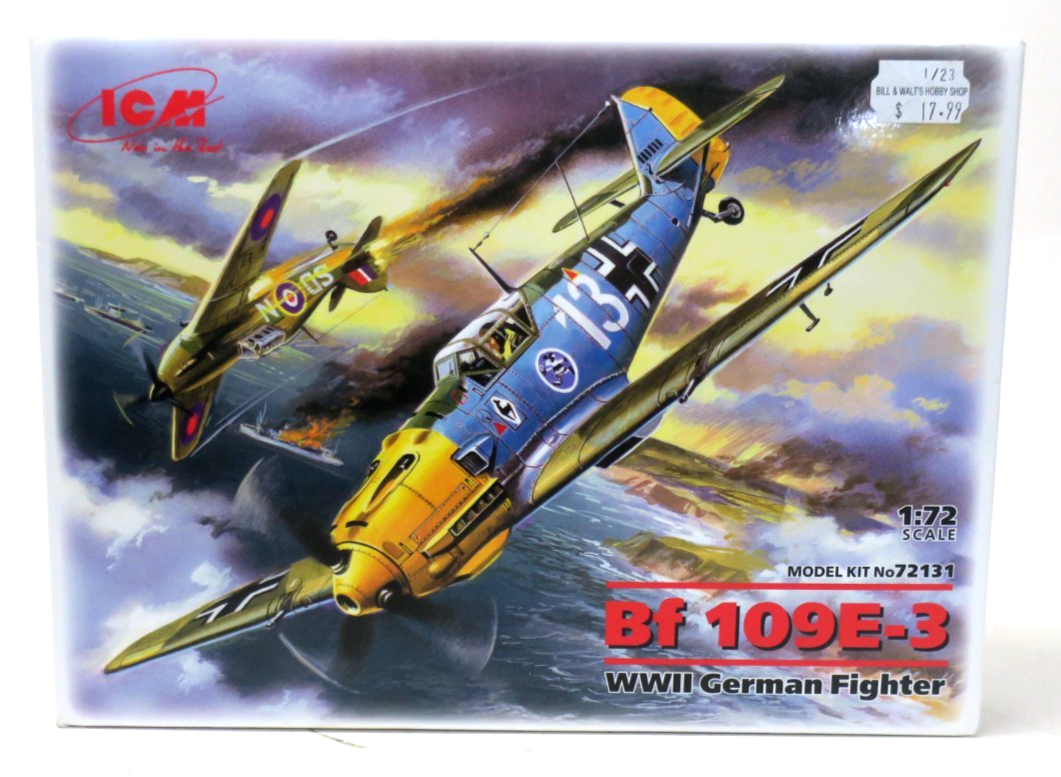 ICM 1/72 BF - 109 E - 3 Model Kit 72131 - WISE GUYS HOBBIES LLC