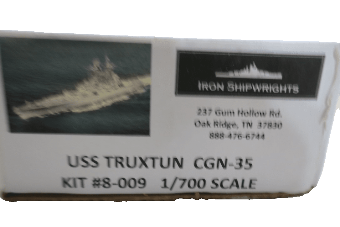 Iron Shipwrights USS Truxton CGN-35 resin PE model ship boat 1/700 Model RARE - WISE GUYS HOBBIES LLC