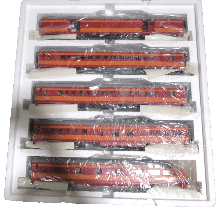 MTH Premier 20 - 65112 Milwaukee Road 70 Scale Streamlined 5 Passenger Car Set New - WISE GUYS HOBBIES LLC