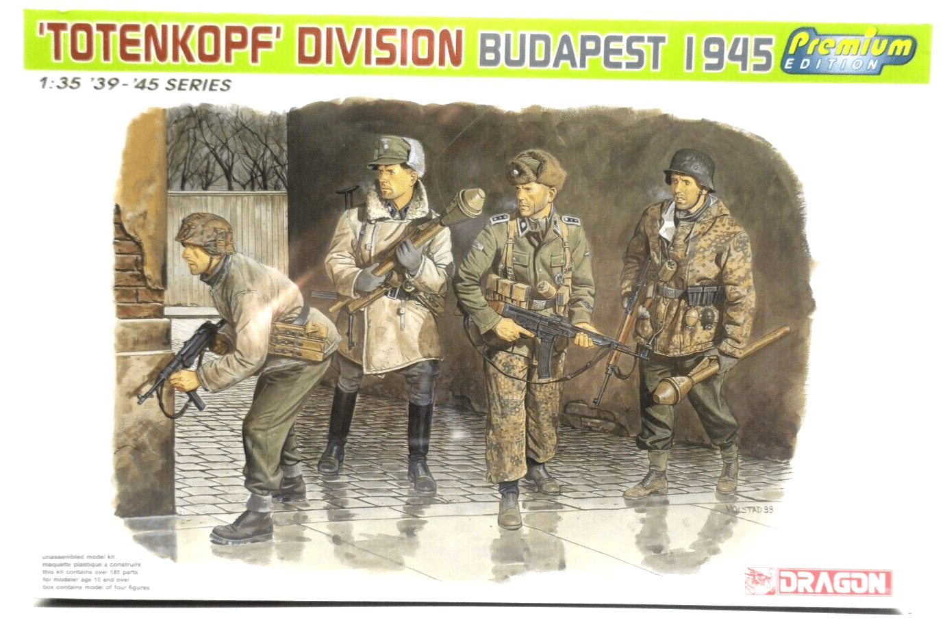 Dragon 1/35 Totenkopf Division Budapest 1945 Soldier Figures 6307 - WISE GUYS HOBBIES LLC