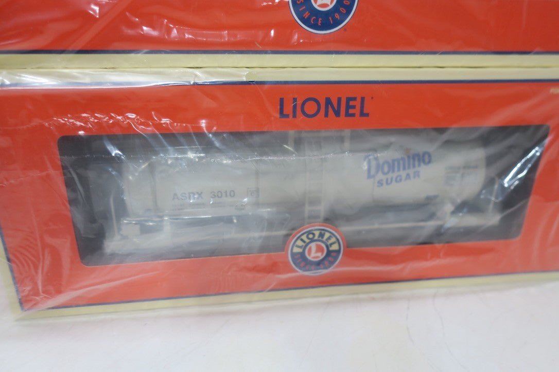 Lionel Domino Sugar Unibody Single Dome Tank Car 3 - Pack 6 - 21877 AS - IS - WISE GUYS HOBBIES LLC