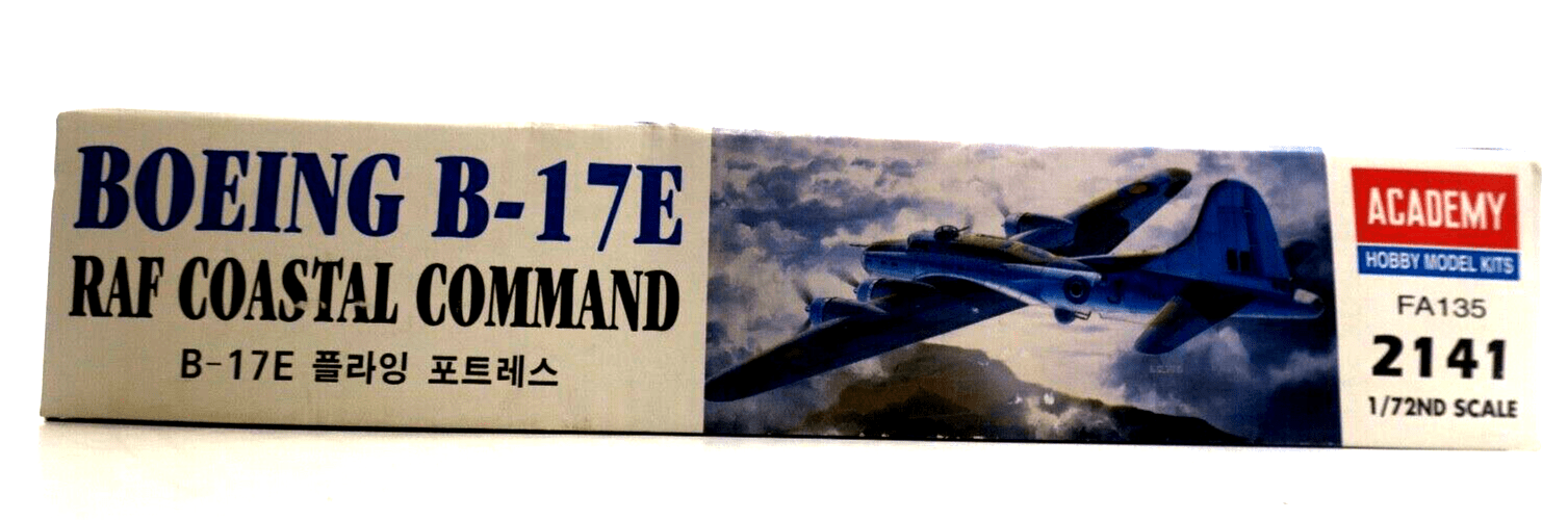 Academy 1/72 Boeing B-17E RAF Coastal Command Model Kit - WISE GUYS HOBBIES LLC
