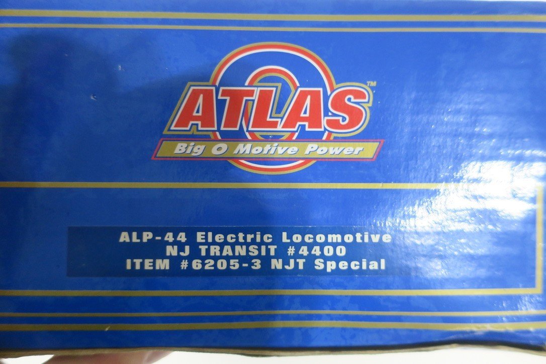 Atlas "O" ALP - 44 Electric Locomotive NJ Transit 4400 Item  6205 - 3 NJT Special - WISE GUYS HOBBIES LLC