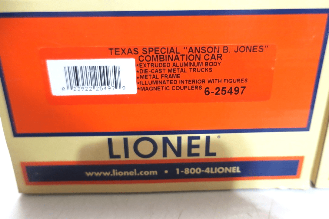 Lionel 6 - 25512 O Missouri Kansas Texas 1500 1503 TEXAS SPECIAL - WISE GUYS HOBBIES LLC