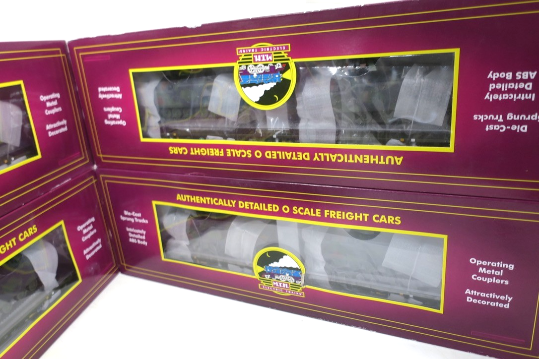 MTH 20 - 92281 O Scale Premier 4 - Car 60' Flat Car w/(2) M60 Tanks U.S. Army - WISE GUYS HOBBIES LLC