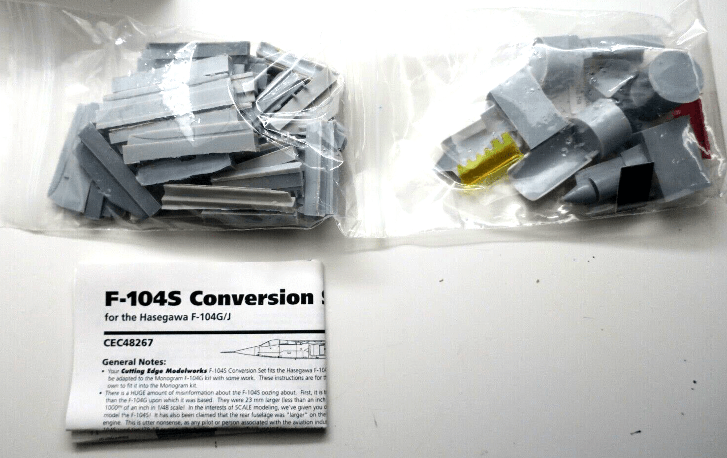 Cutting Edge 1/48 F-104S Conversion Resin Cast Kit - WISE GUYS HOBBIES LLC