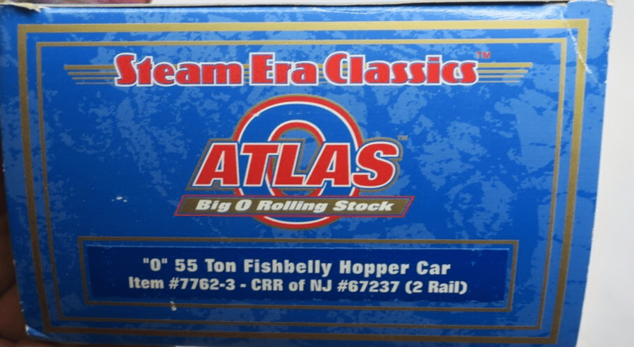 Atlas O 55 Ton Fish Belly Hopper 2 Rail O Scale CRR NJ 67237 FREIGHT 7762-3 - WISE GUYS HOBBIES LLC