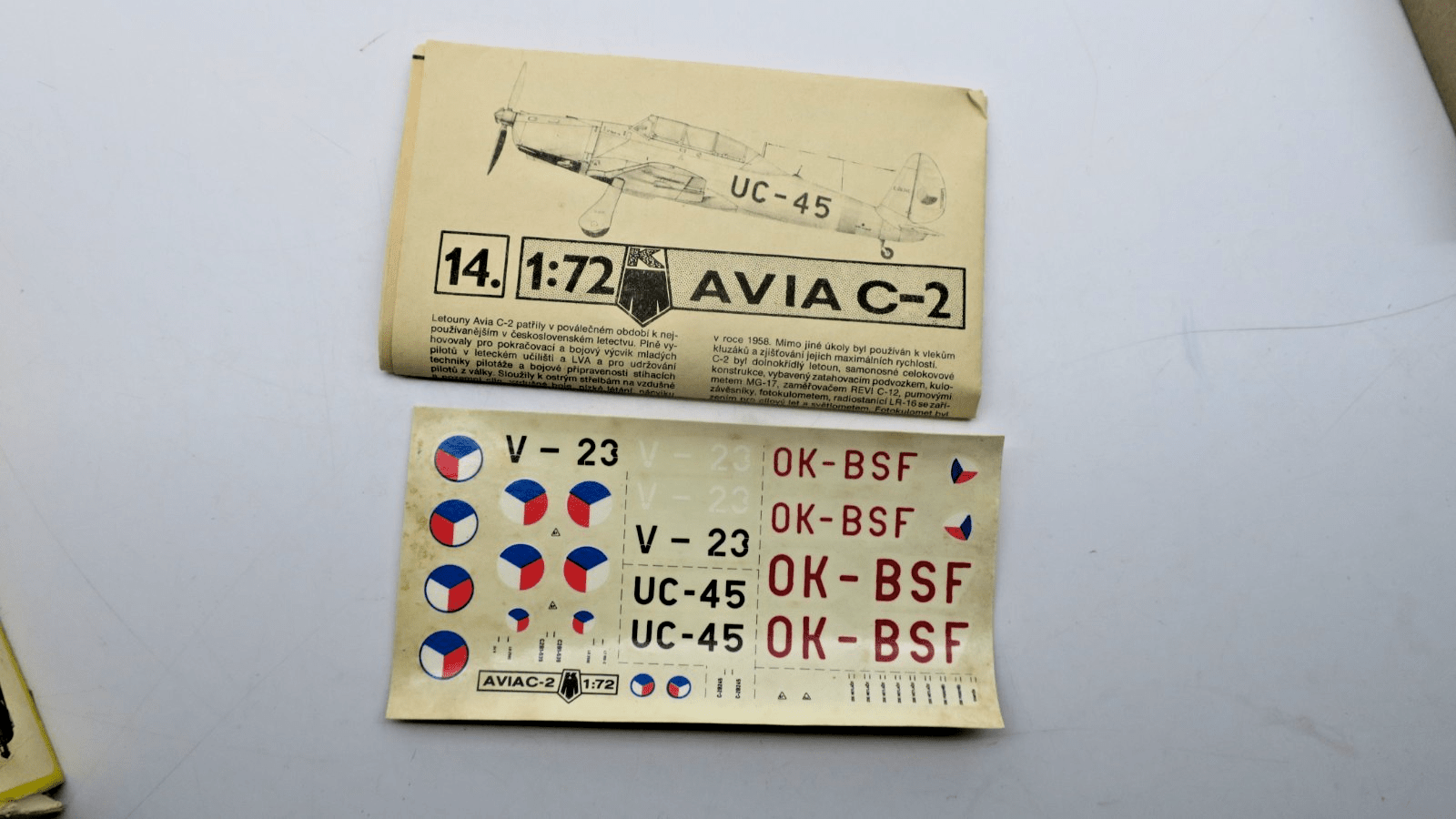 KP 1/72 Avia C - 2 Model Kit 14 - WISE GUYS HOBBIES LLC