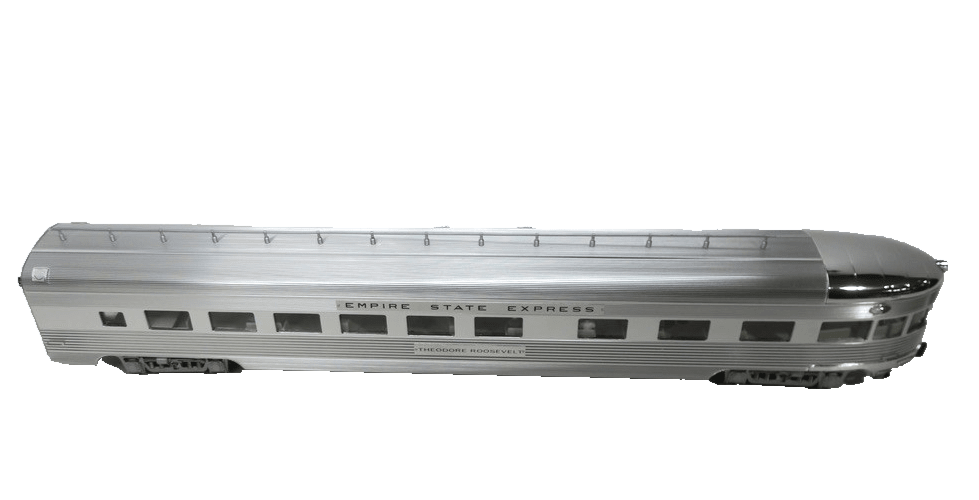K-Line K4670-40054 NYC "Theodore Roosevelt" 21" Aluminum Observation Car 3Rail - WISE GUYS HOBBIES LLC