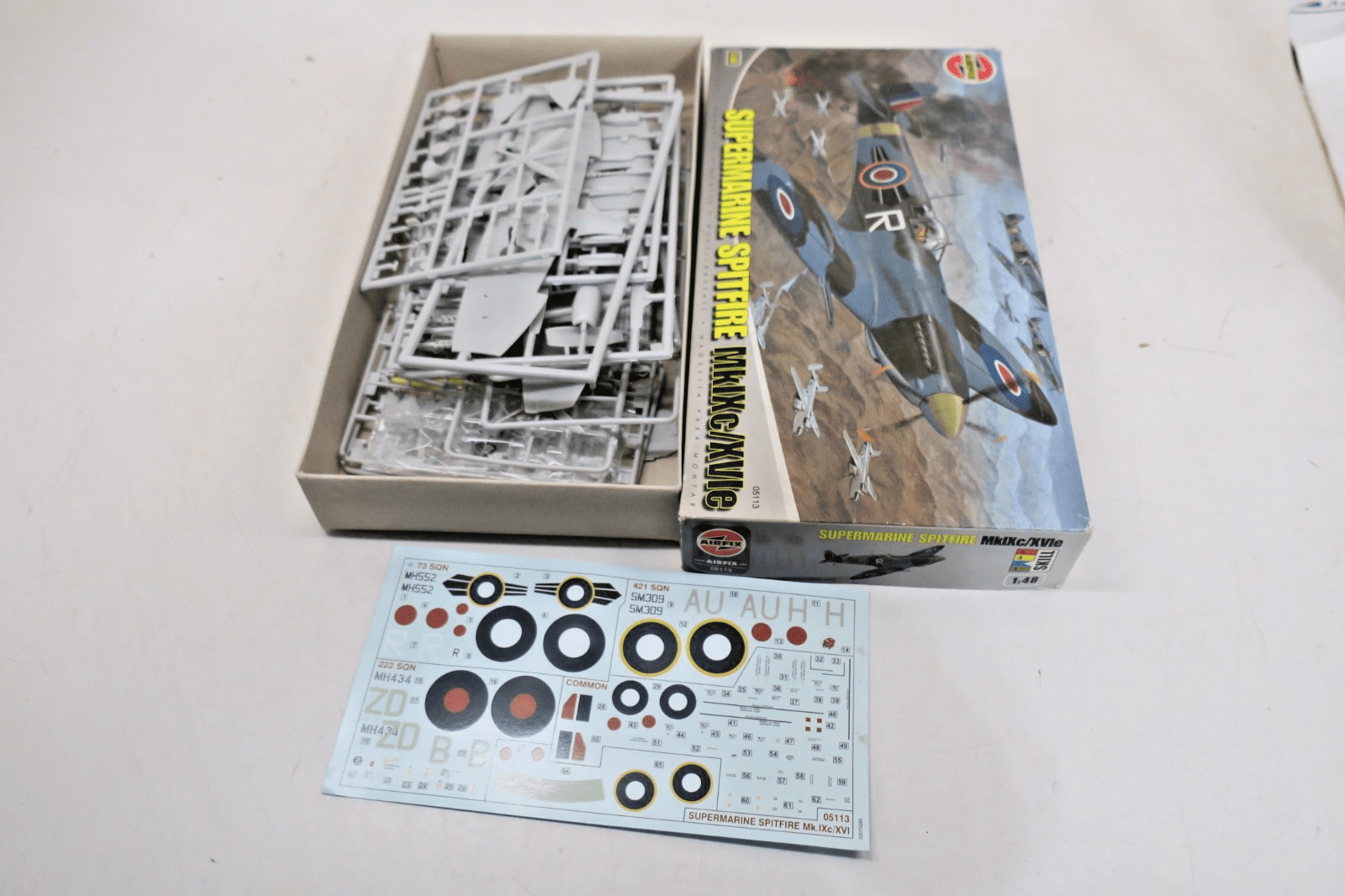 Airfix 1/48 Supermarine Spitfire MkIXc/XVIe Model Kit A05113 USED - WISE GUYS HOBBIES LLC
