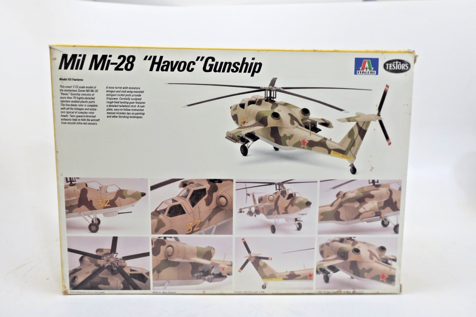 Testors Italeri 1/72 Mil Mi-28 "Havoc" Gunship Plastic Model Kit 636 - WISE GUYS HOBBIES LLC