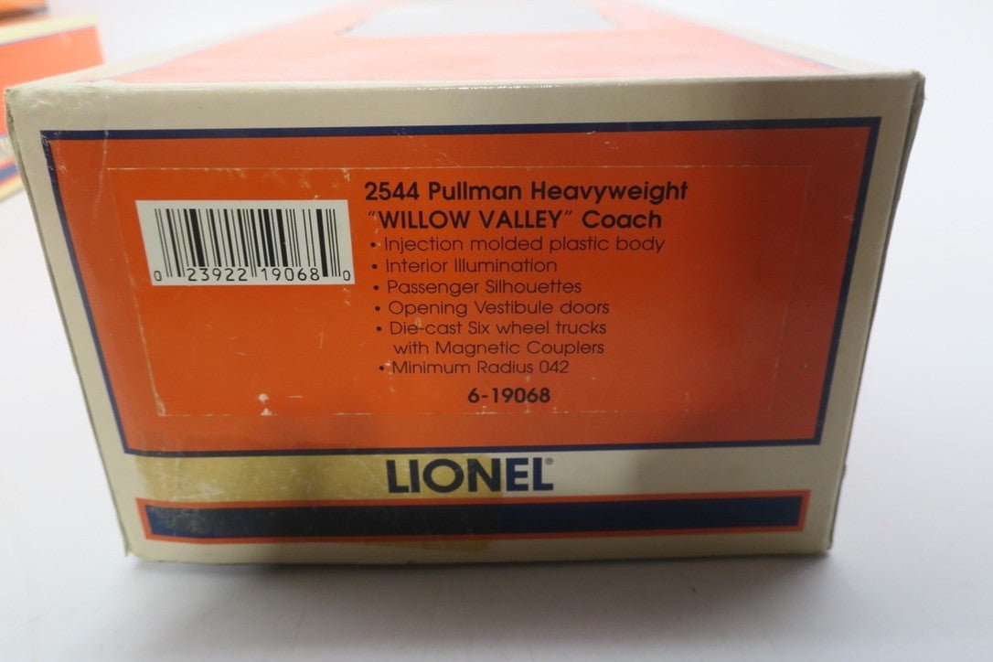 Lionel 6-19068 O Gauge NYC "Willow Valley" Heavyweight Coach Train Passenger - WISE GUYS HOBBIES LLC