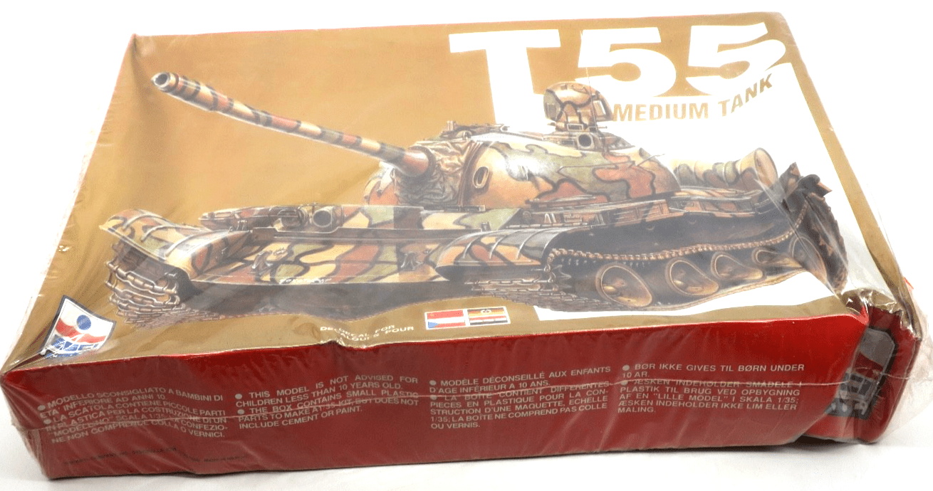 ESCI 1/35 T - 55 Medium Tank Model Kit 5044 - WISE GUYS HOBBIES LLC