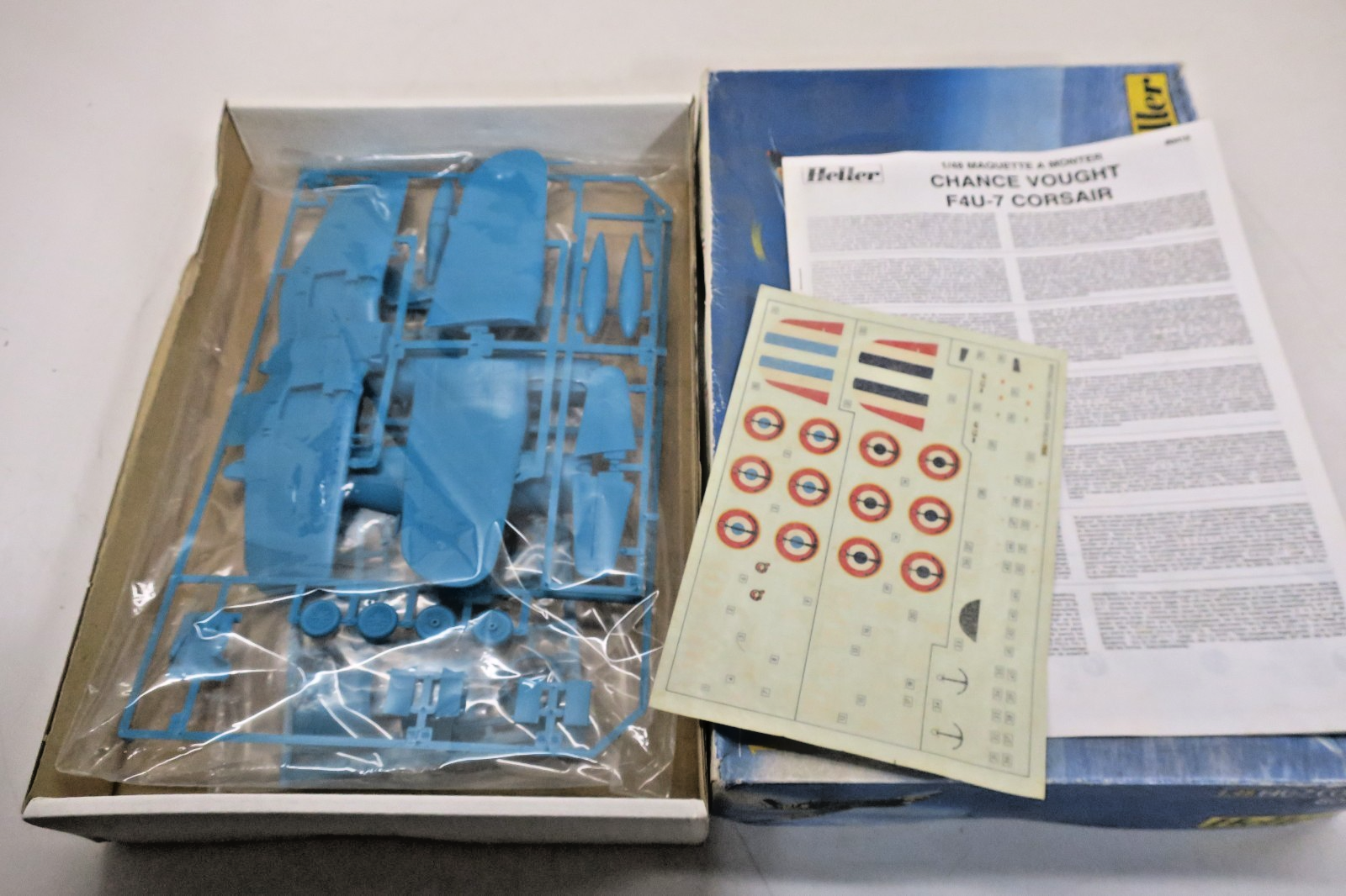 Heller 1/48 F4U-7 Corsair Model Kit #80415