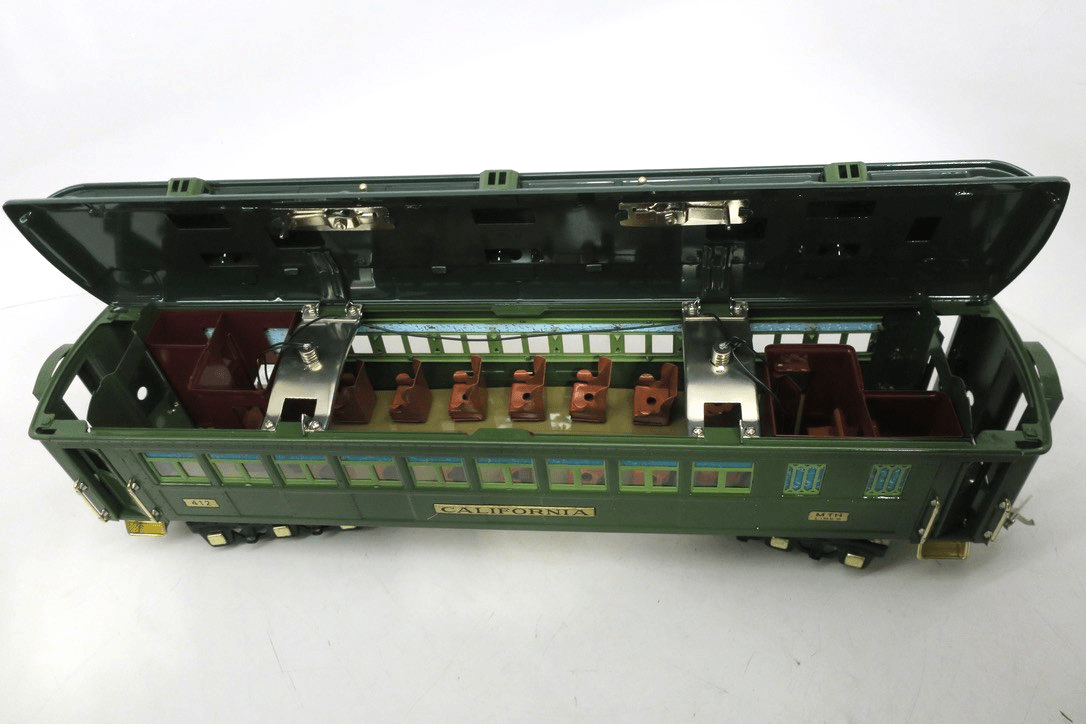 MTH Tinplate Traditions Electric Train  412 State Car Coach CALIFORNIA 10-1078A - WISE GUYS HOBBIES LLC