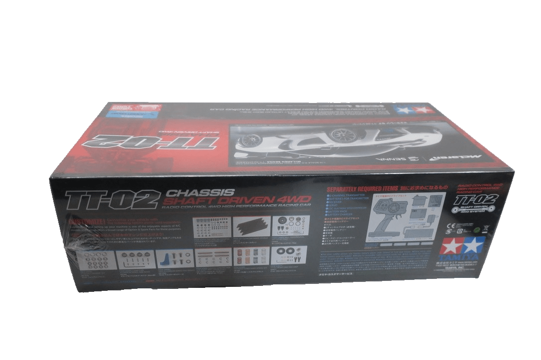Tamiya TT - 02 McLaren Senna 1/10 4WD Electric Touring Car Kit [TAM58711 - 60A] - WISE GUYS HOBBIES LLC